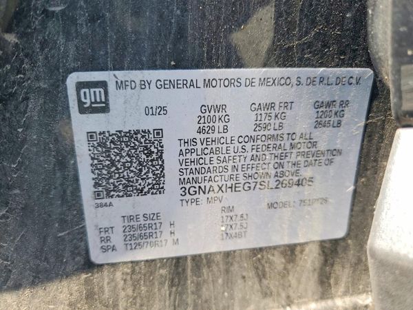 2025 CHEVROLET EQUINOX 1LT — VINS