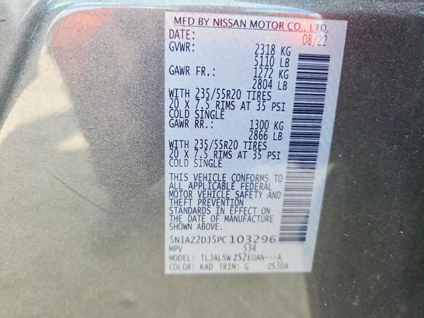 2023 NISSAN MURANO PLATINUM