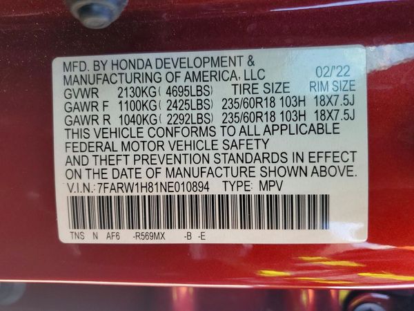 2022 HONDA CR-V EX-L