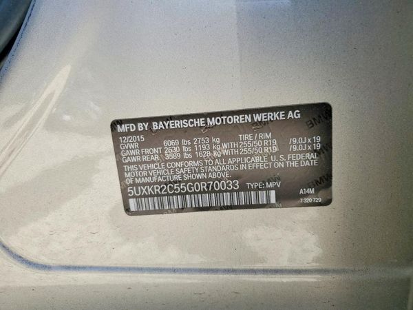 2016 BMW X5 SDRIVE3 sDrive35i