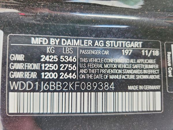2019 MERCEDES-BENZ E AMG E53