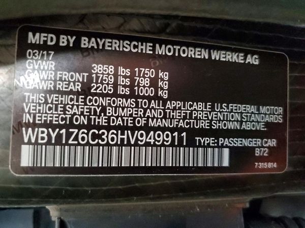 2017 BMW I3