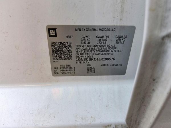 2018 CHEVROLET TAHOE LT