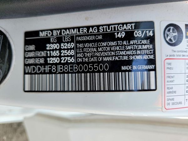 2014 MERCEDES-BENZ E E350