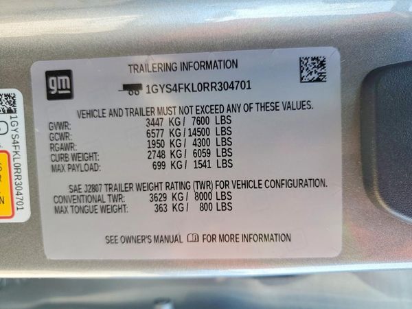 2024 CADILLAC ESCALADE Sport +Touring Pkg