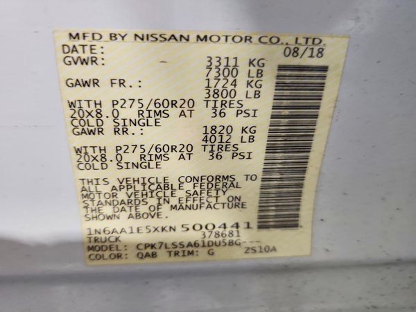 2019 NISSAN TITAN