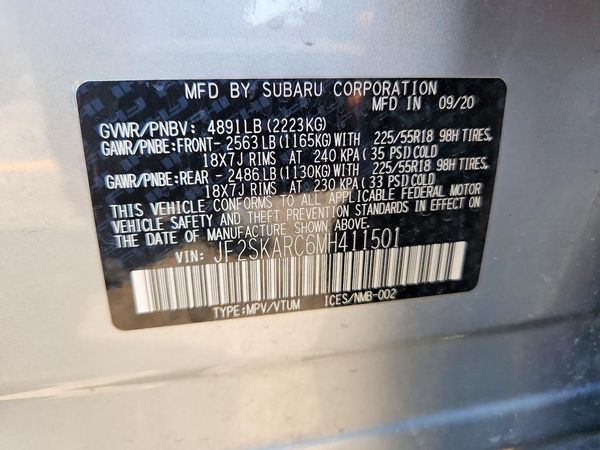 2021 SUBARU FORESTER