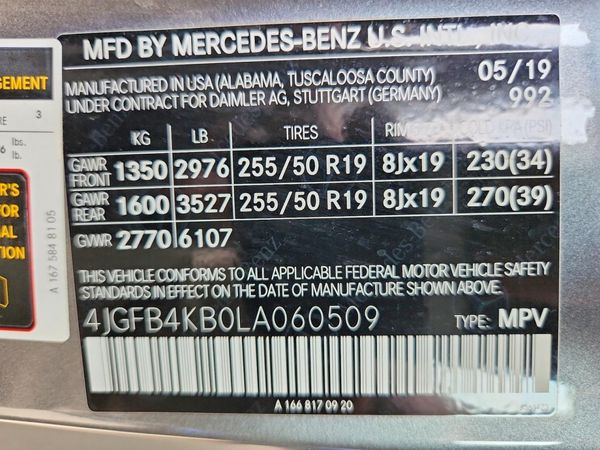 2020 MERCEDES-BENZ GLE