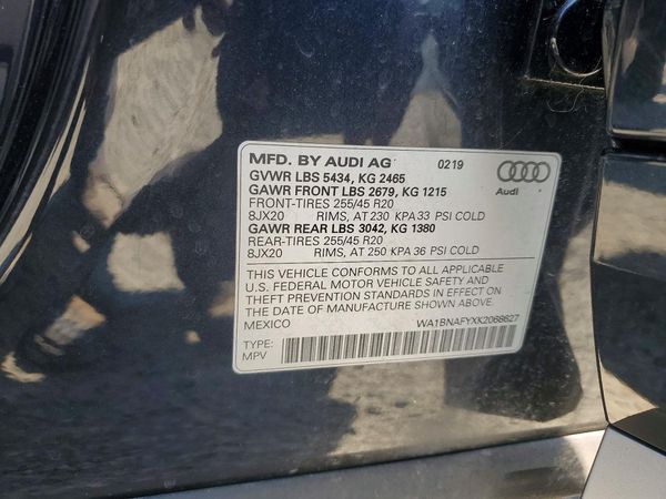 2019 AUDI Q5 quattro Premium Plus