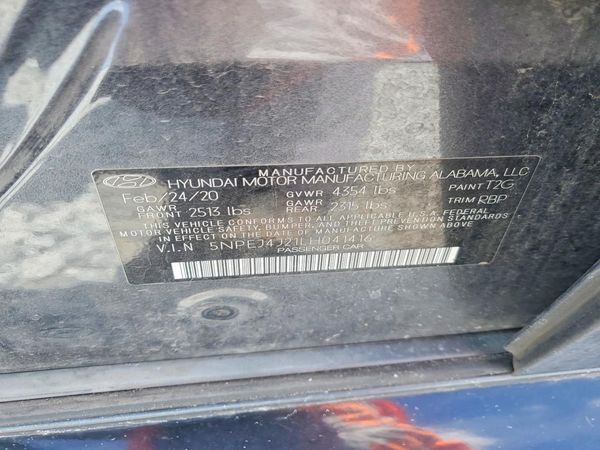 2020 HYUNDAI SONATA