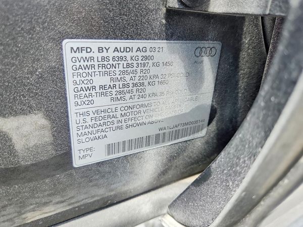 2021 AUDI Q7 quattro Premium Plus