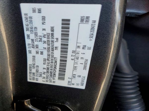 2019 FORD F150