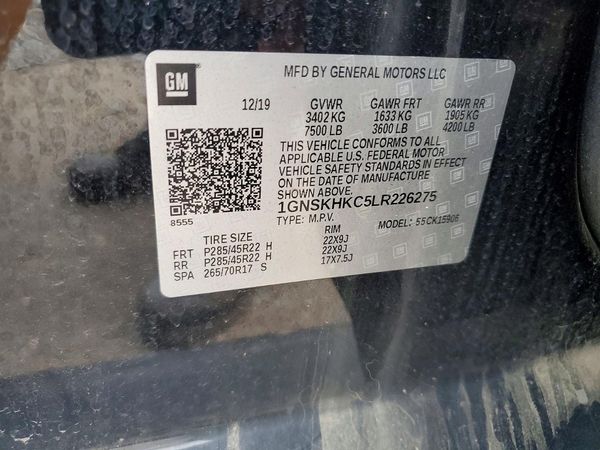 2020 CHEVROLET SUBURBAN LT