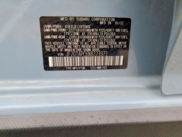 2022 SUBARU CROSSTREK Premium
