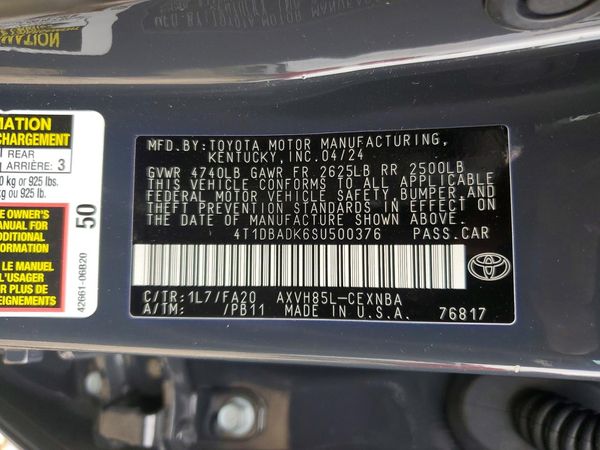 2025 TOYOTA CAMRY