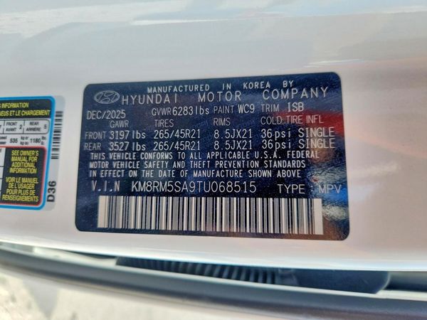 2026 HYUNDAI PALISADE Calligraphy