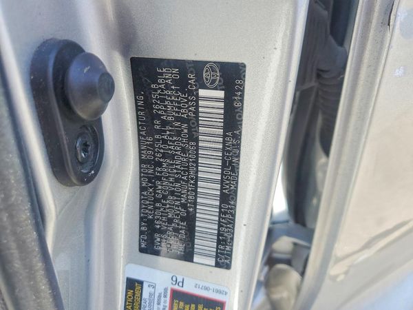 2017 TOYOTA CAMRY SOLA LE/SE/XLE Hybrid