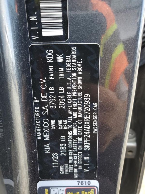 2024 KIA FORTE LX, LXS
