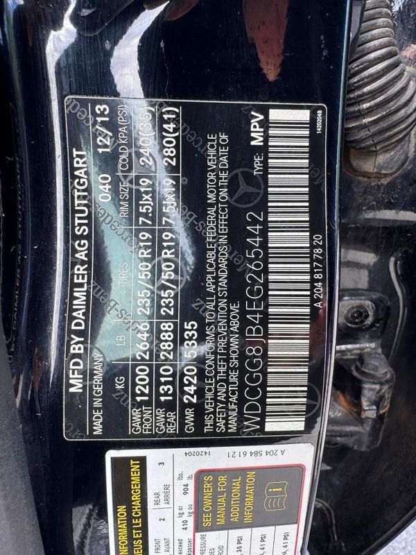 2014 MERCEDES-BENZ GLK GLK350 4-MATIC