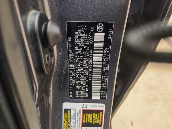 2012 TOYOTA CAMRY