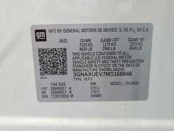 2021 CHEVROLET EQUINOX LT (1LT)