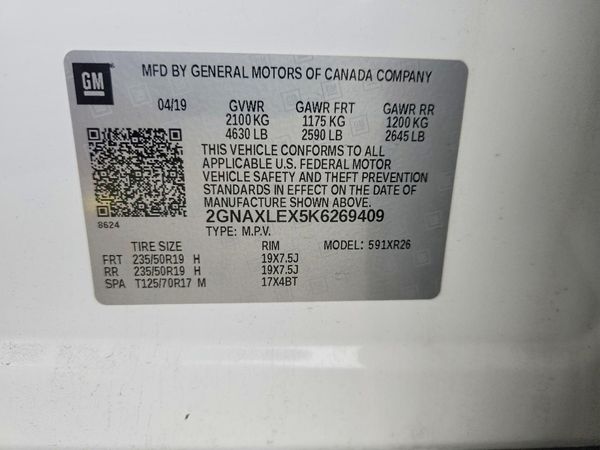 2019 CHEVROLET EQUINOX LT (2LT)