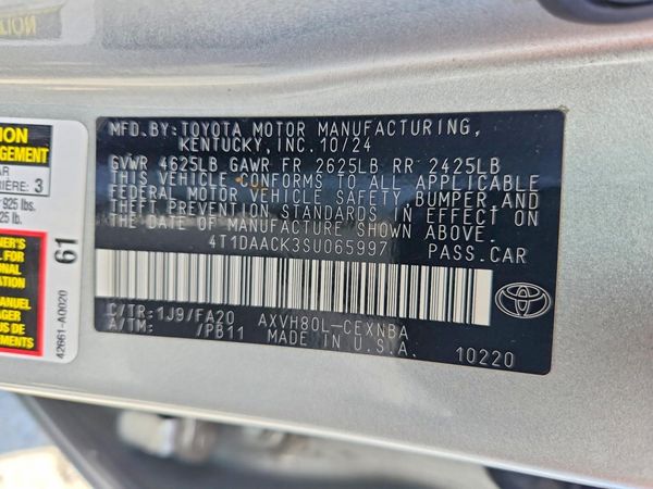 2025 TOYOTA CAMRY