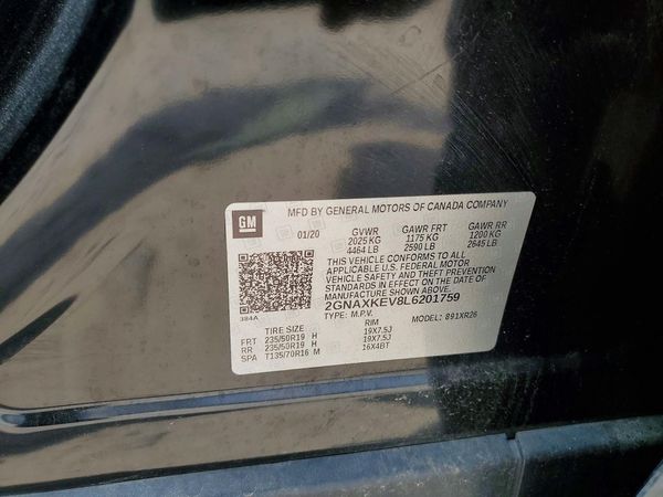 2020 CHEVROLET EQUINOX LT (1LT)