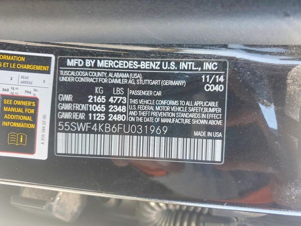 2015 MERCEDES-BENZ C 4-MATIC