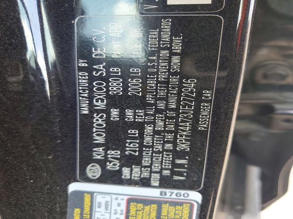 2018 KIA FORTE