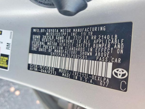 2020 TOYOTA COROLLA