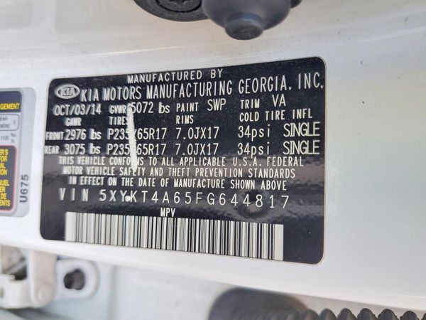 2015 KIA SORENTO GL