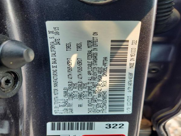 2016 TOYOTA TACOMA