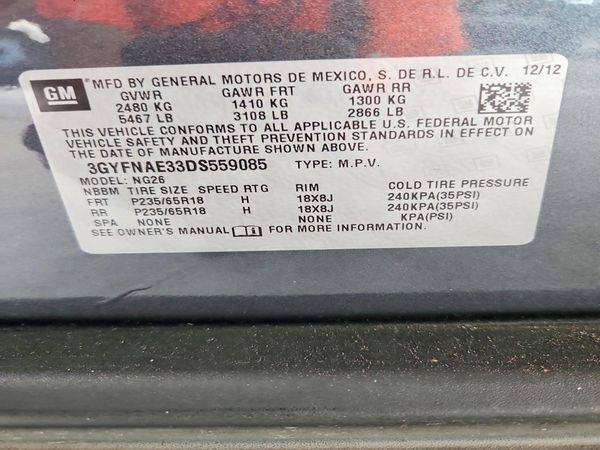 2013 CADILLAC SRX Base
