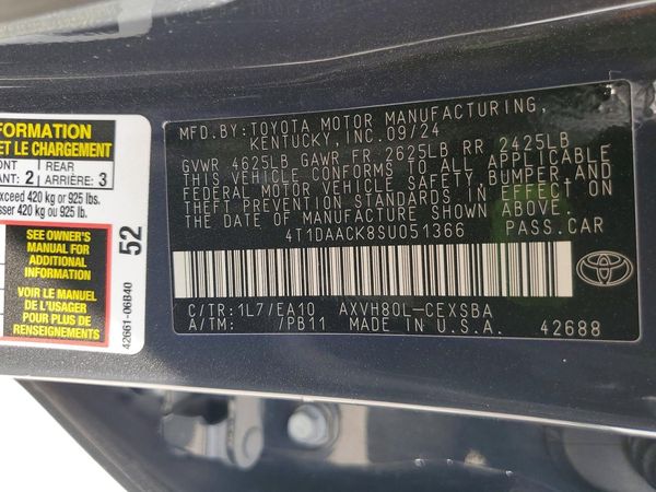 2025 TOYOTA CAMRY