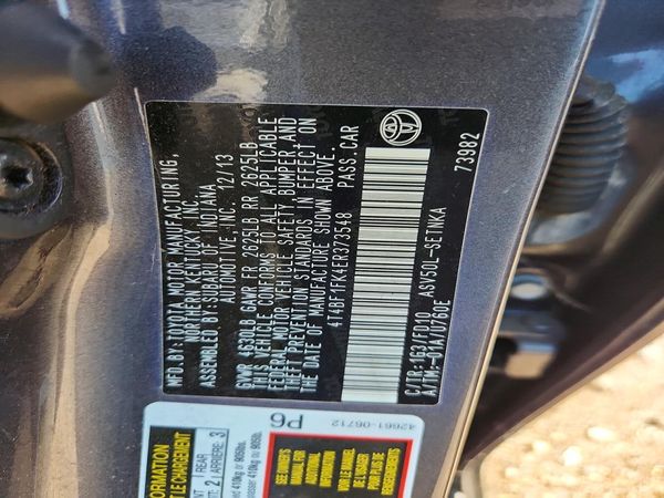 2014 TOYOTA CAMRY