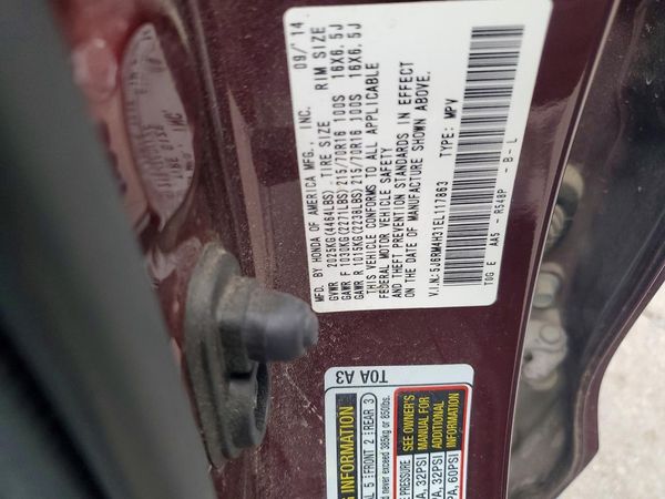 2014 HONDA CRV LX