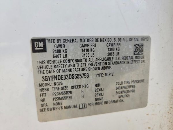 2013 CADILLAC SRX Performance