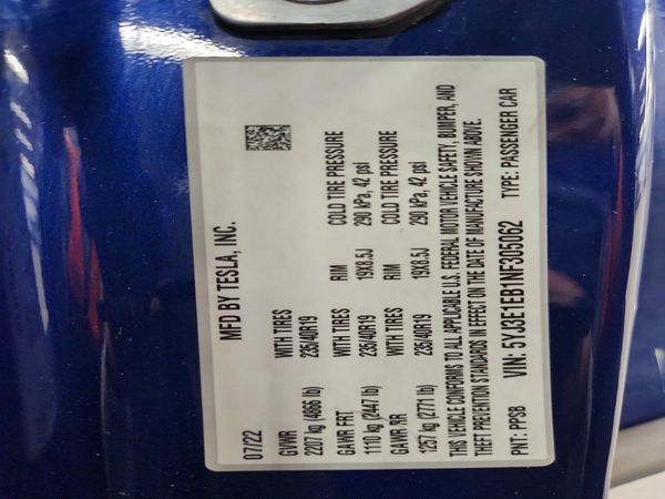 2022 TESLA MODEL 3