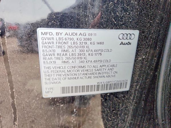 2012 AUDI Q7 Premium Plus