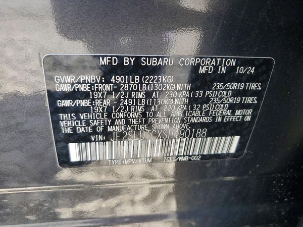 2025 SUBARU FORESTER Touring