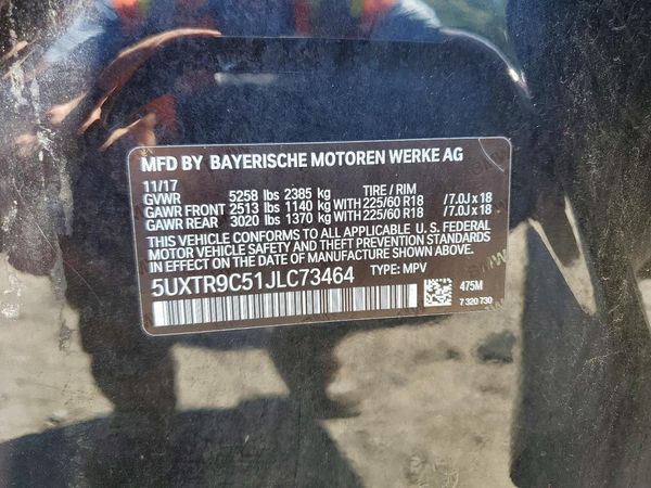 2018 BMW X3 sDrive30i
