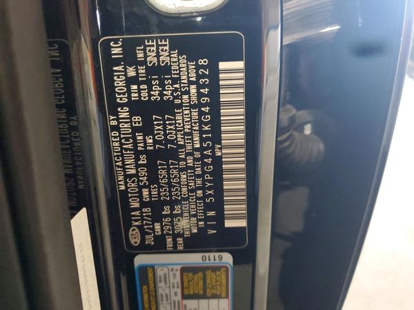 2019 KIA SORENTO L, LX, S