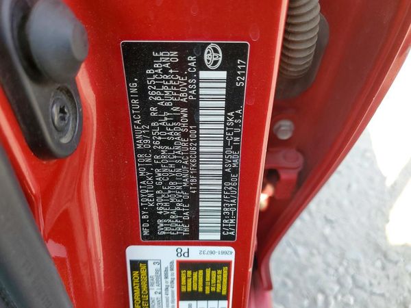 2012 TOYOTA CAMRY