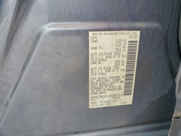 2018 NISSAN MURANO