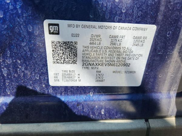 2022 CHEVROLET EQUINOX LT (1LT)