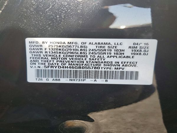 2016 ACURA MDX SH-AWD w/Tech