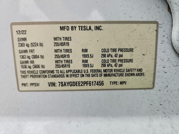 2023 TESLA MODEL Y
