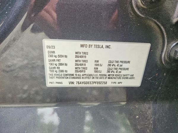 2023 TESLA MODEL Y