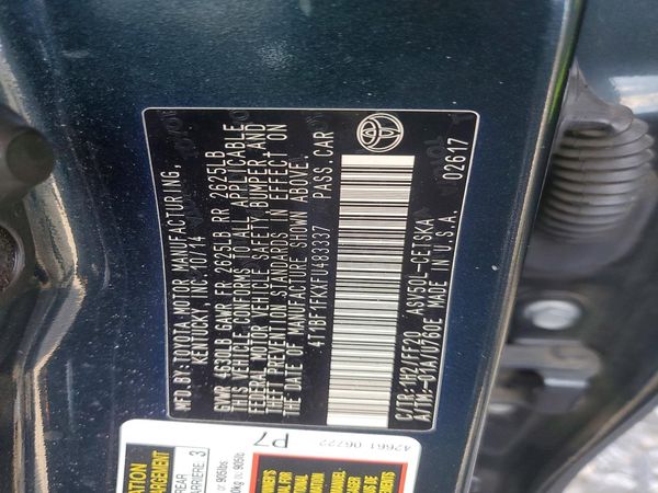 2015 TOYOTA CAMRY